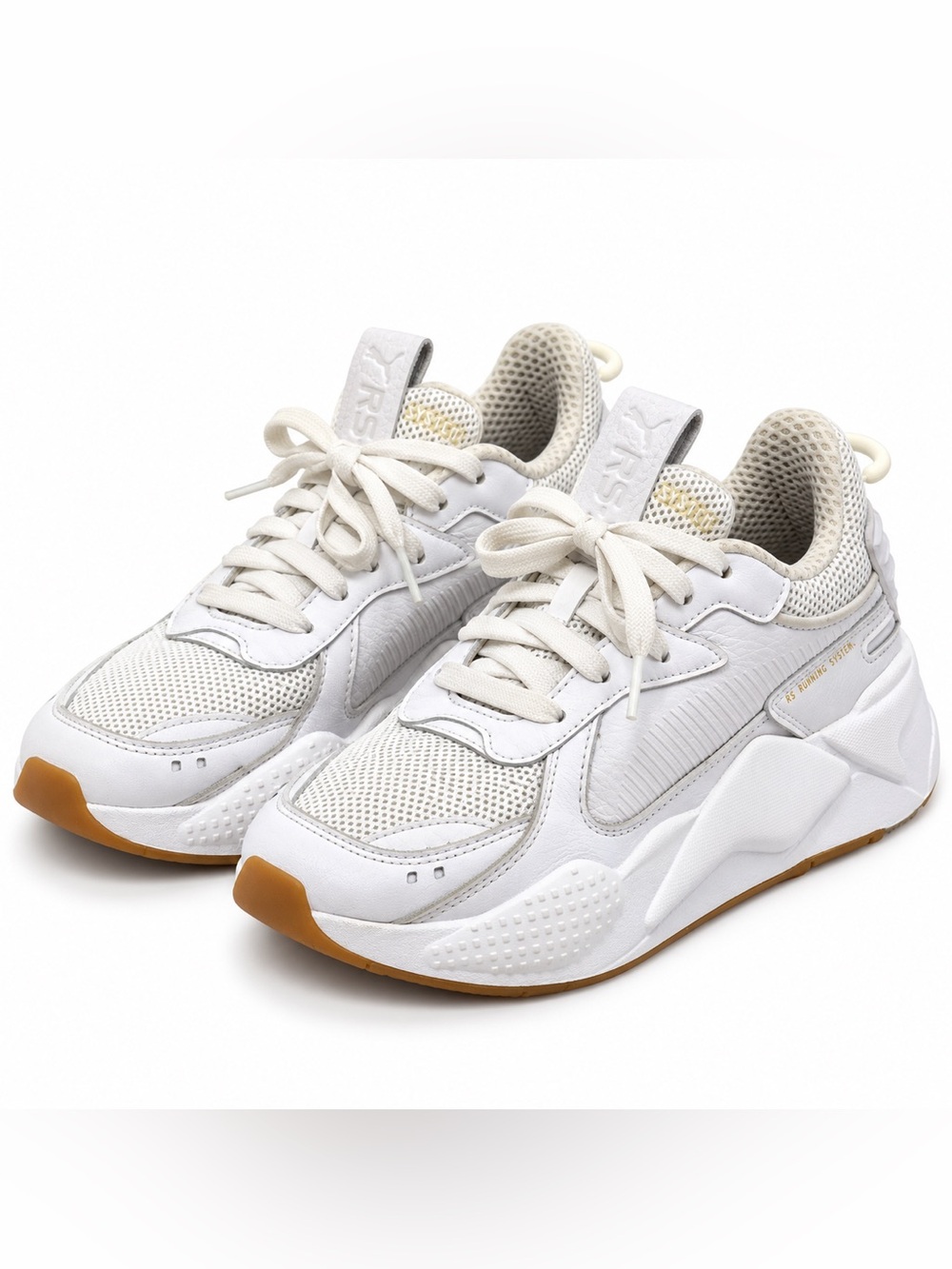 PUMA RS-X Blanco White Gum Women’s Sneakers Size 6.5 390481-01